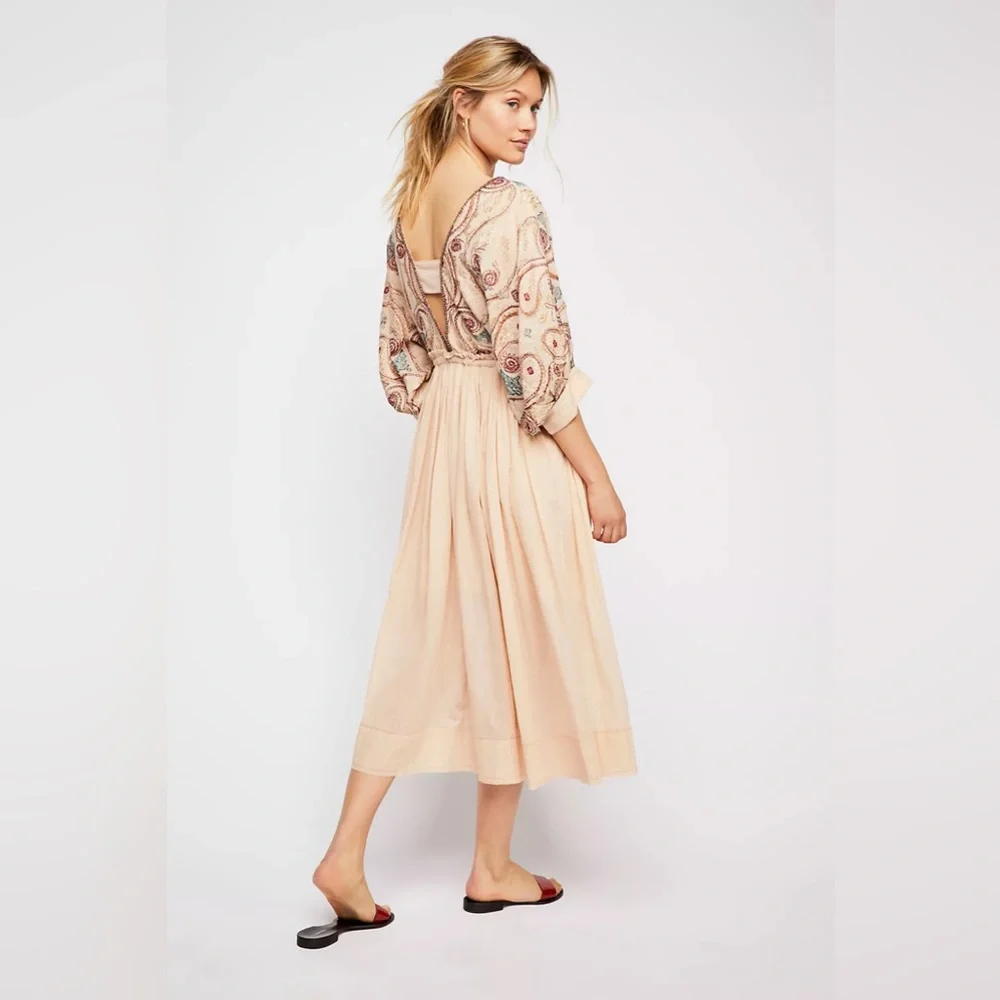 NWOT Free People Mesa Midi Dress - Picture 14 of 16